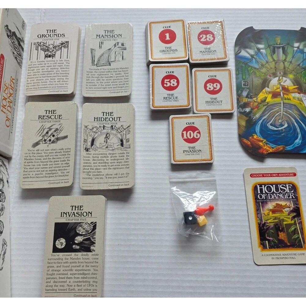 Choose Your Own Adventure House of Danger Board Game 2018 Z-Man Complete